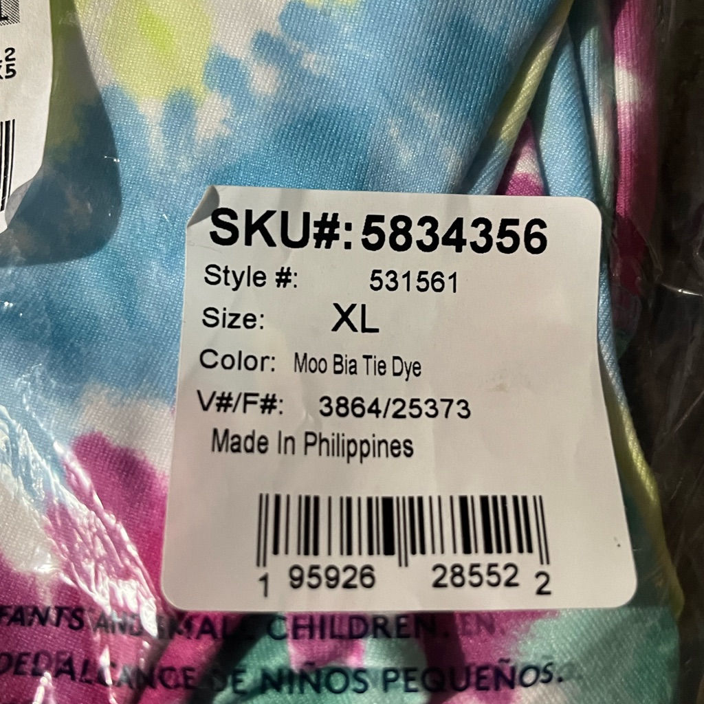 New In Package Lands End Tie-Dyed Girls Leggings